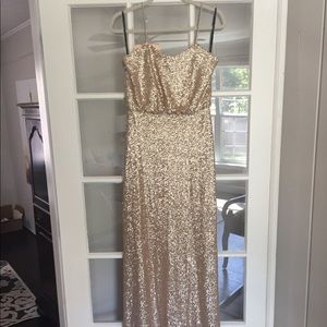 Sorella Vita Gold Sequin Gown